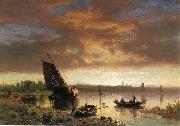 Albert Bierstadt Harbor_Scene oil painting picture wholesale